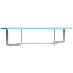 Q Coffee Table, Glass and Steel