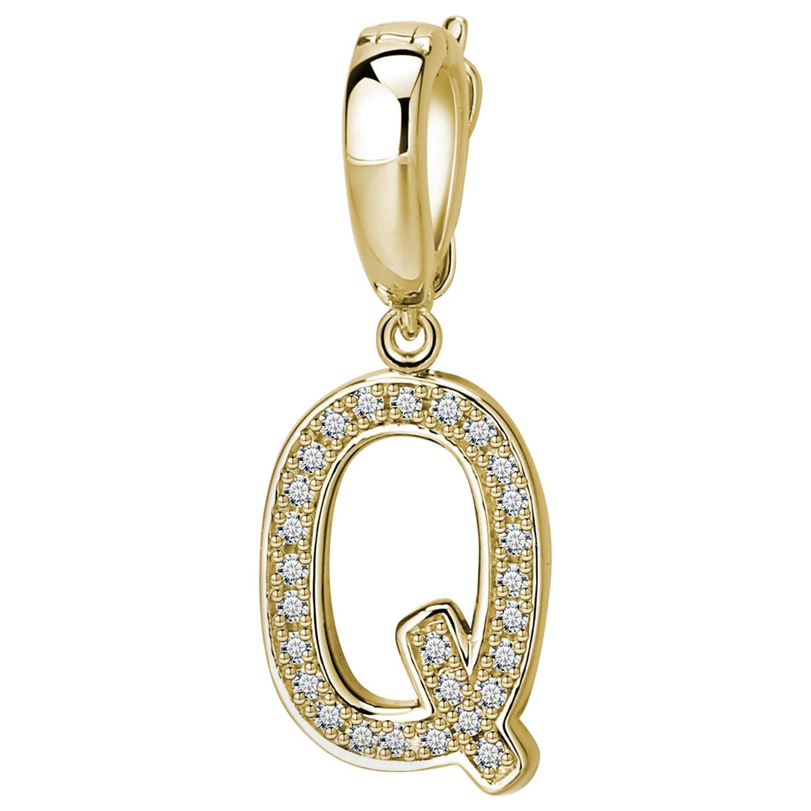 Q Initial Pendant or Charm For Sale