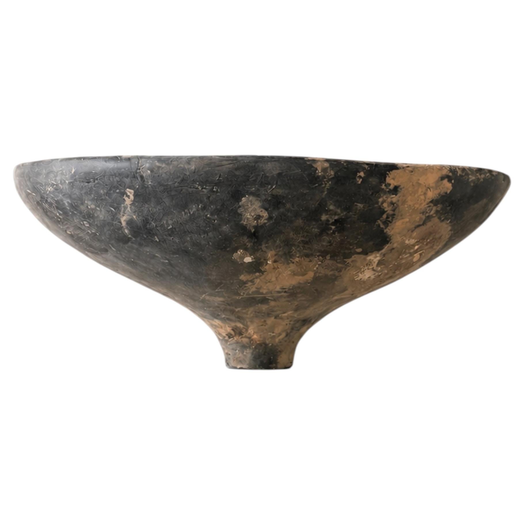 Qadim Mediterranean/North African Aged Bowl by Artist G. Lamiè For Sale