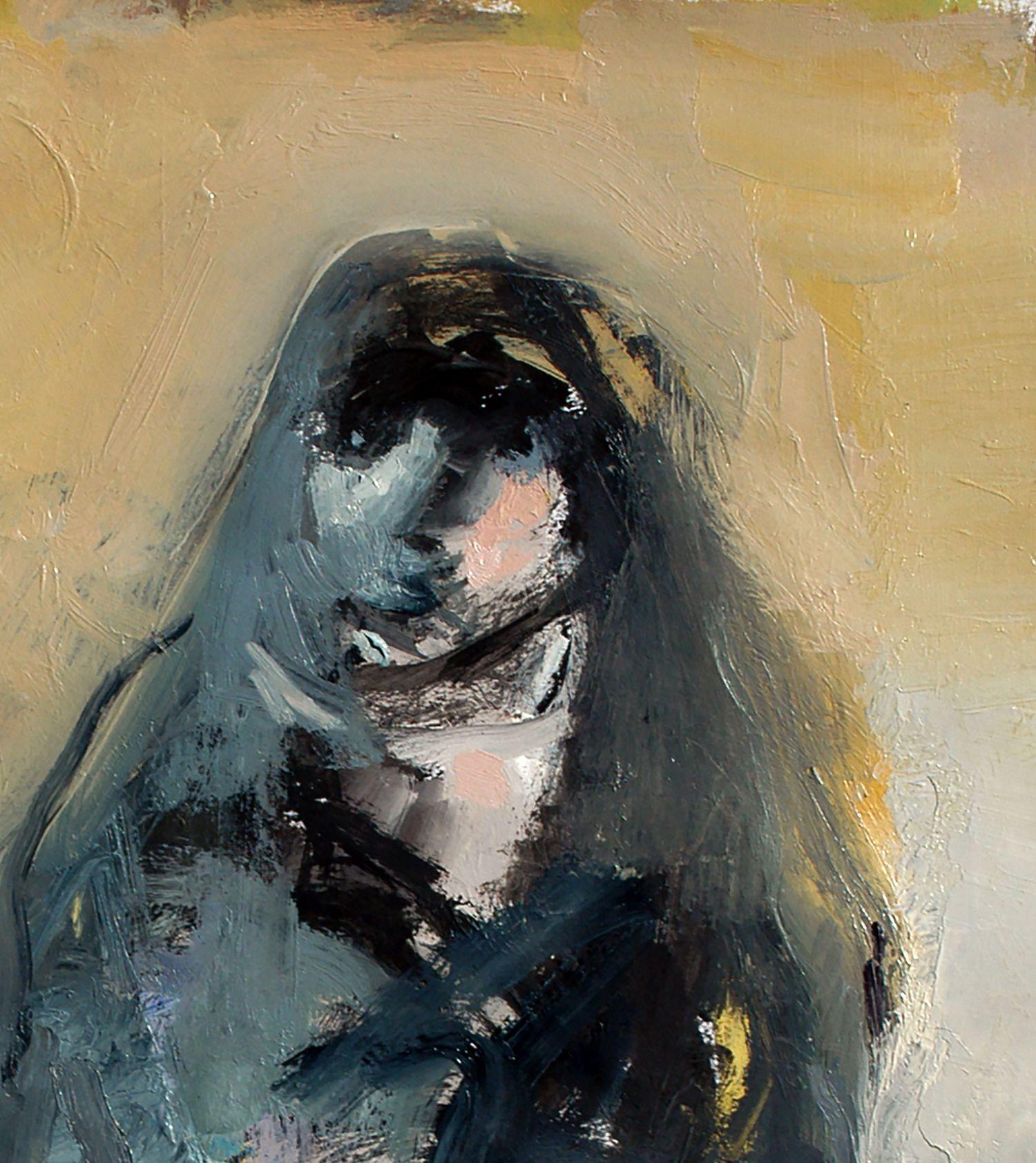 La madre apasionada, Pintura, Óleo sobre papel - Painting Expresionismo abstracto de QAIS ALSINDY