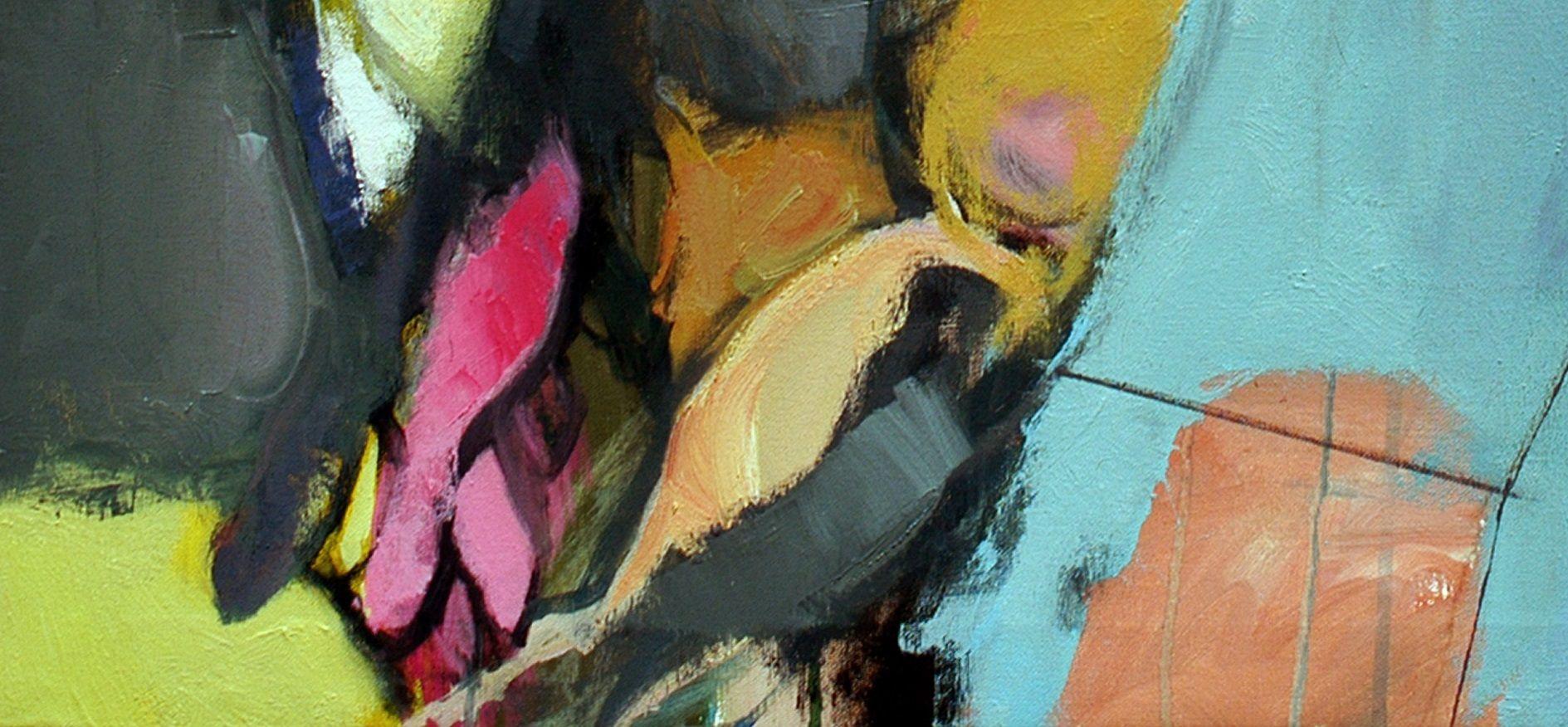 J'ai peint cette œuvre d'art en me basant sur un rêve que m'a raconté l'une de mes amies, à savoir qu'elle flottait dans le ciel bleu et volait avec des oiseaux. Ce rêve lui revenait très souvent. Chaque matin, après avoir vu le rêve, un de ses