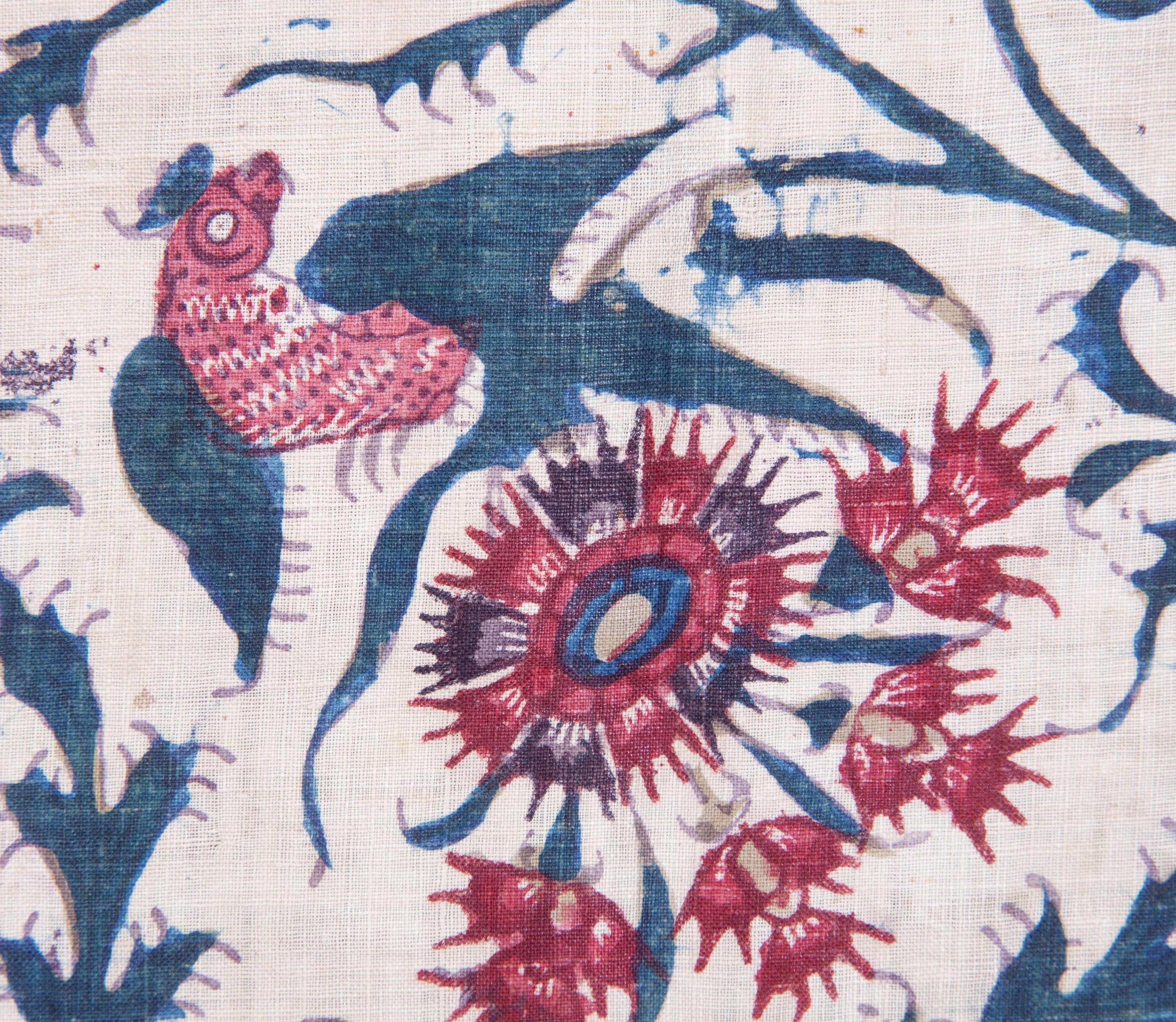Cotton Qalamkar Panel from India, Mid-19th Century
