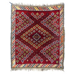 Fine Antique Persian Qashqai Wool Rug 4'6'' x 5'3''