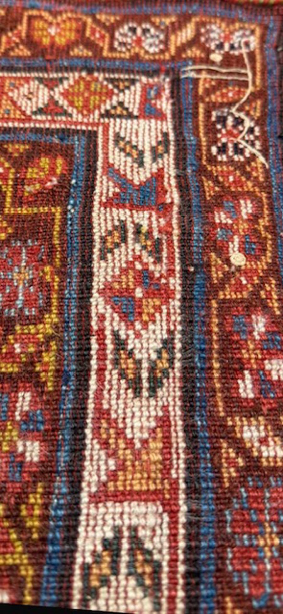 Hand-Woven Qashqai rug For Sale