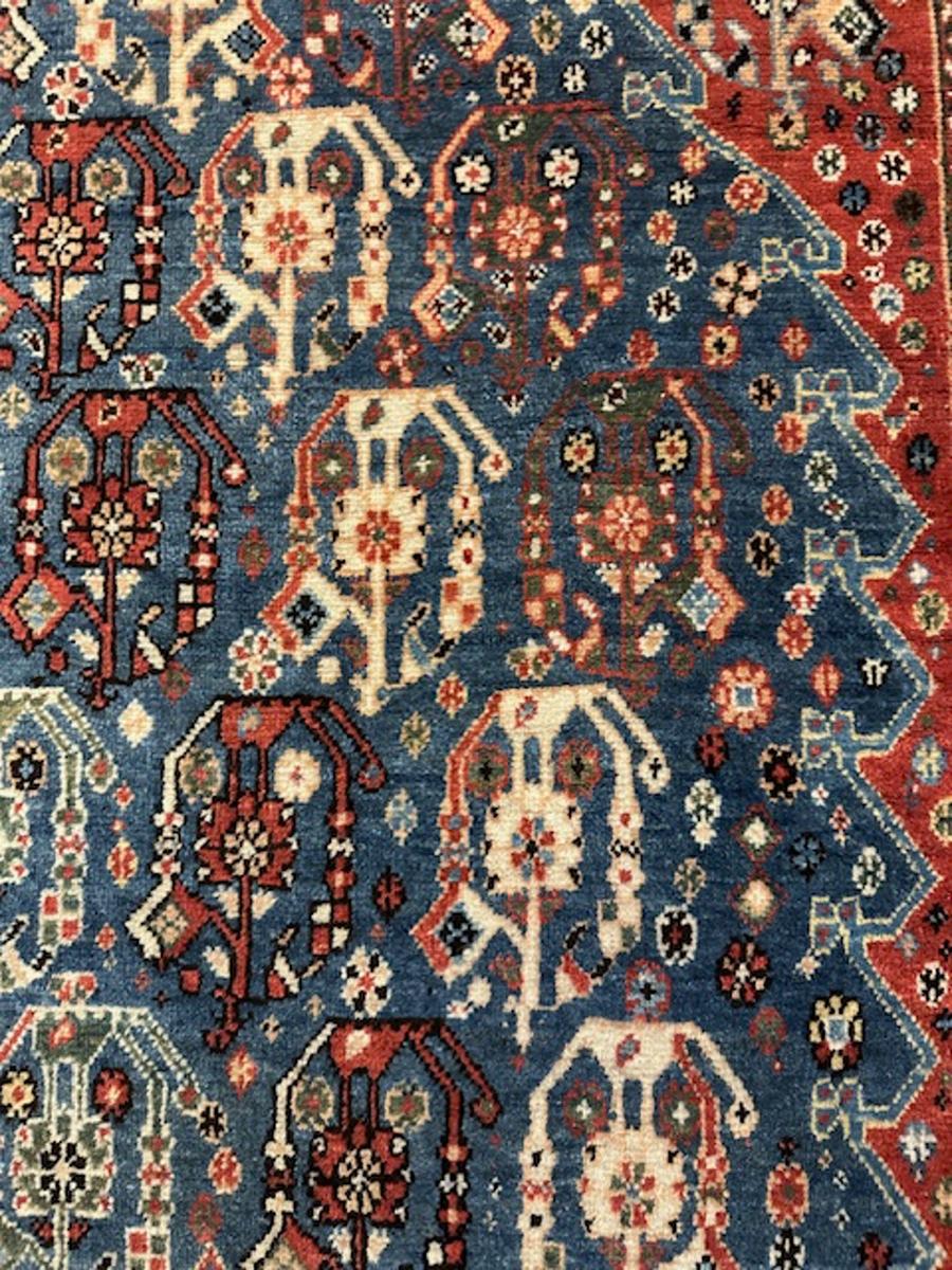 19th Century Qashqai rug For Sale