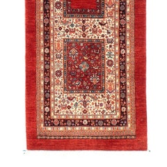 Serapi Rug Gallery's Tribal Runner Rug Wool Hand Knotted Area Rug