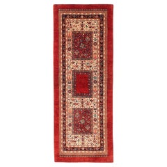 Serapi Rug Gallery's Tribal Runner Rug Wool Hand Knotted Area Rug