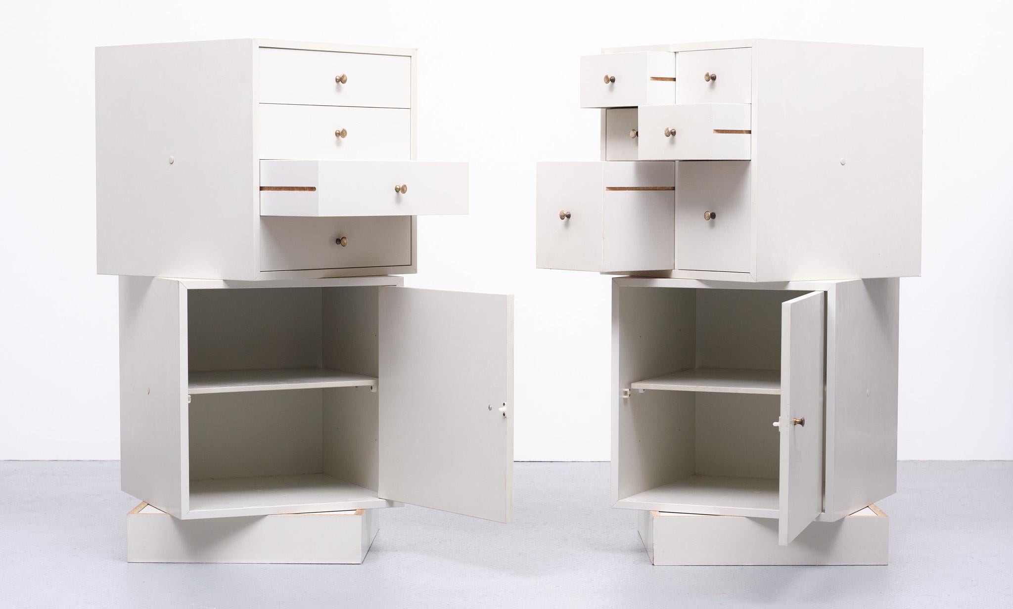 Qbus Storage Cabinets Cees Braakman for Pastoe 1960s  In Good Condition In Den Haag, NL