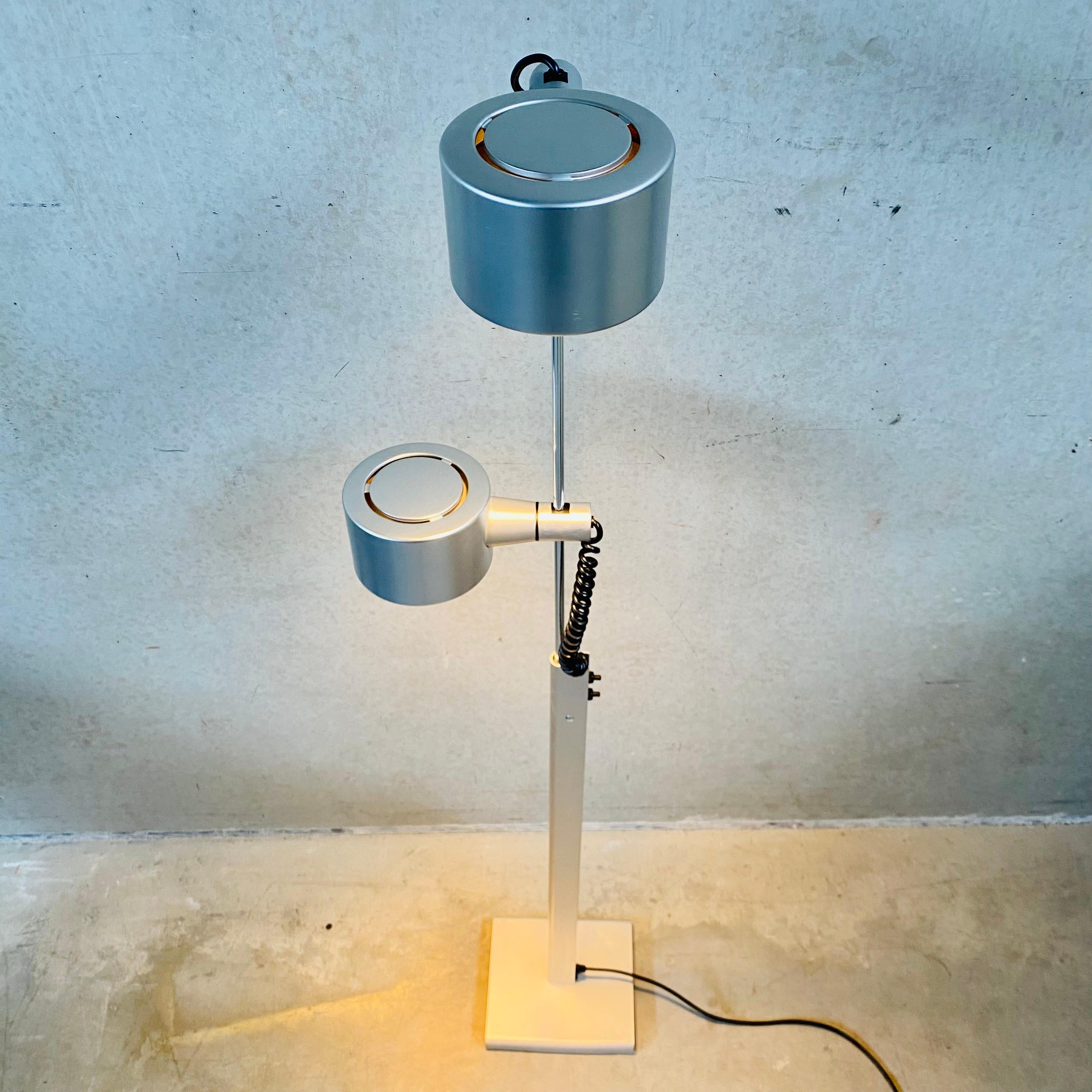 QC Twin Spotlicht Floor Lamp by Ronald Homes for Conelicht Limited, UK, 1970s For Sale 3