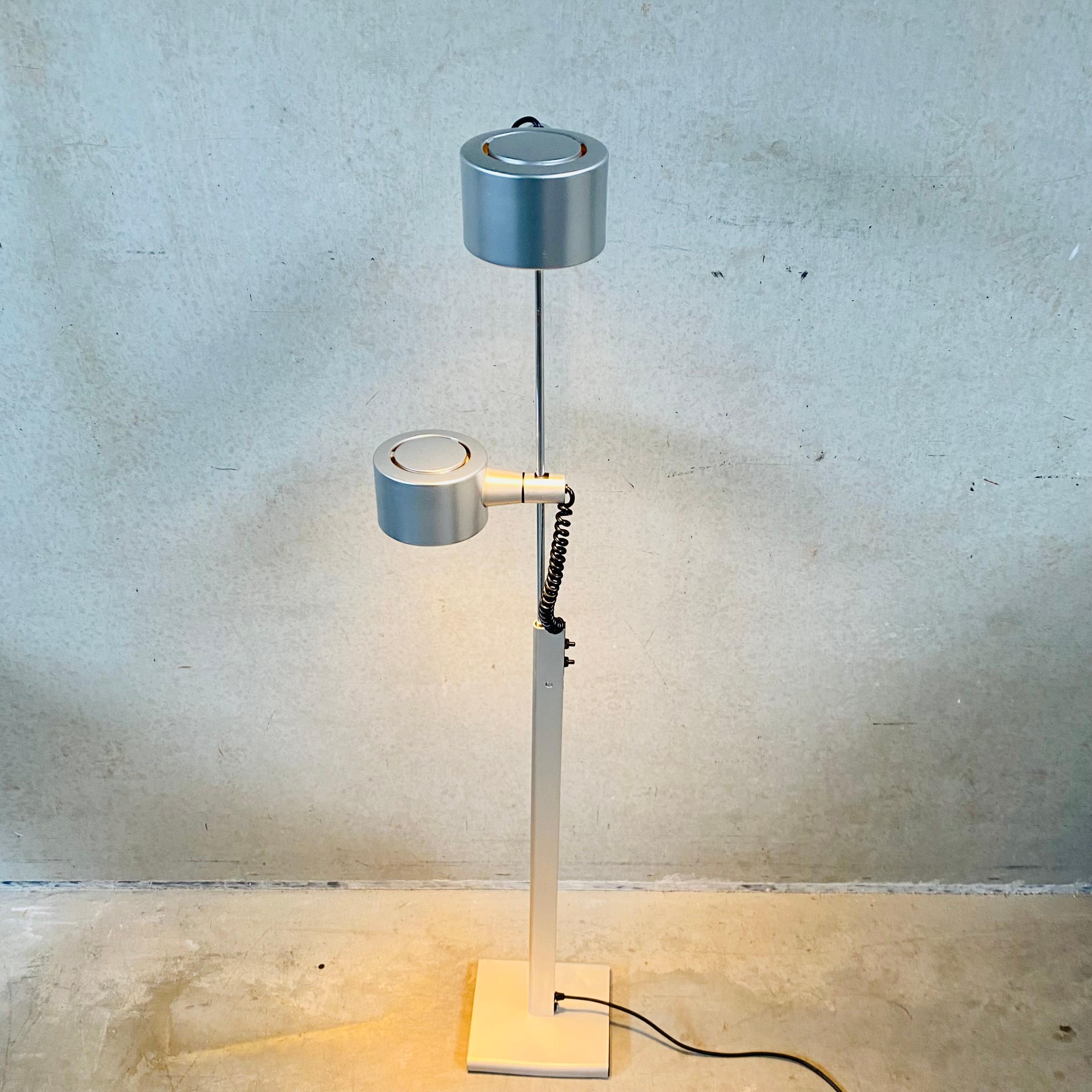 QC Twin Spotlicht Floor Lamp by Ronald Homes for Conelicht Limited, UK, 1970s For Sale 4