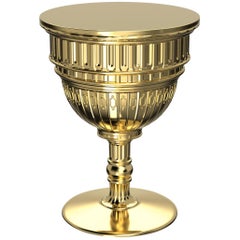 Modern Neoclassical Gold or Silver Plastic Sidetable by Studio Job