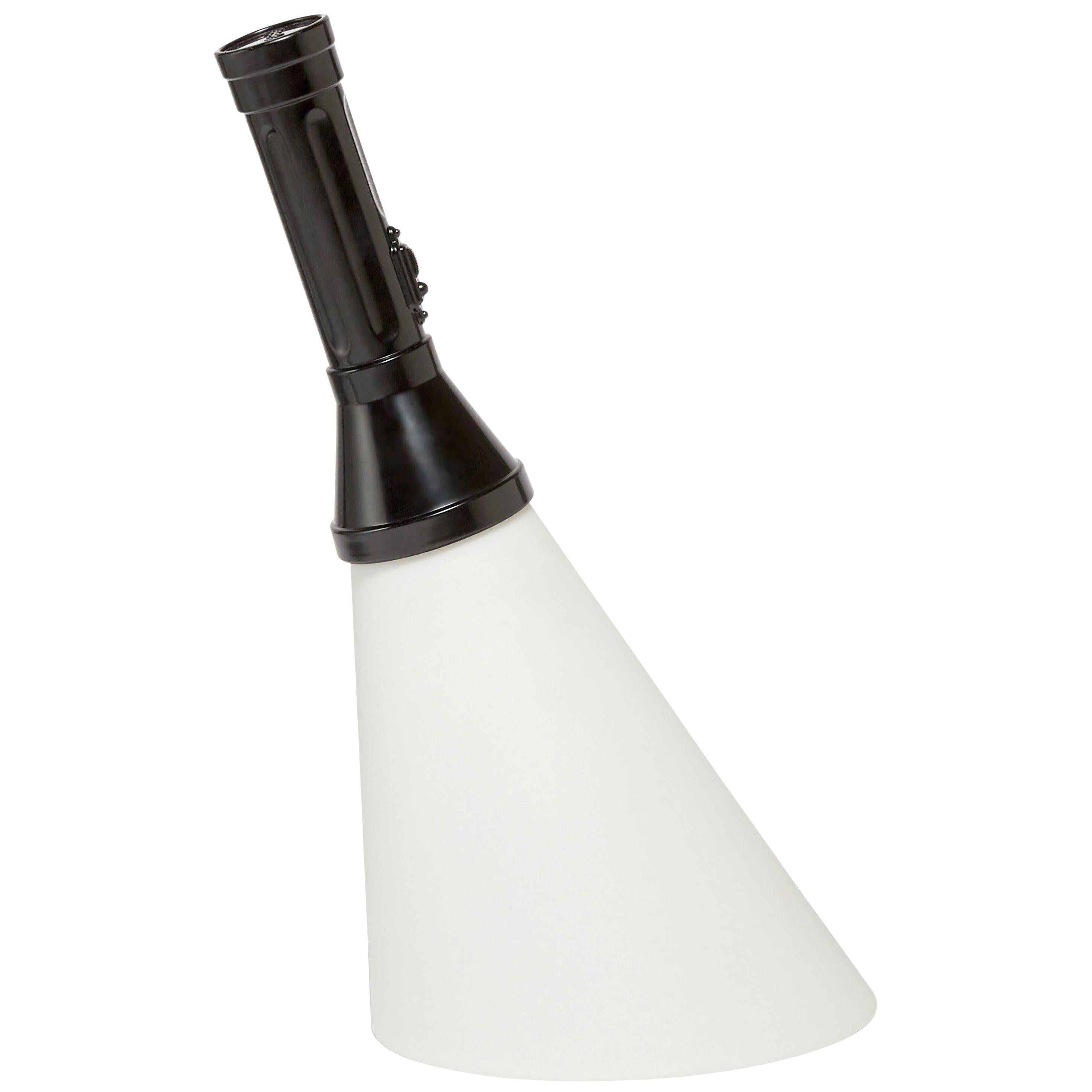 For Sale: Black Modern Black Purple Red Orange Yellow Green White Flashlight Table Lamp