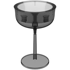 Modern Chalice Plastic Black or Trasparent Table Lamp by Stefano Giovannoni