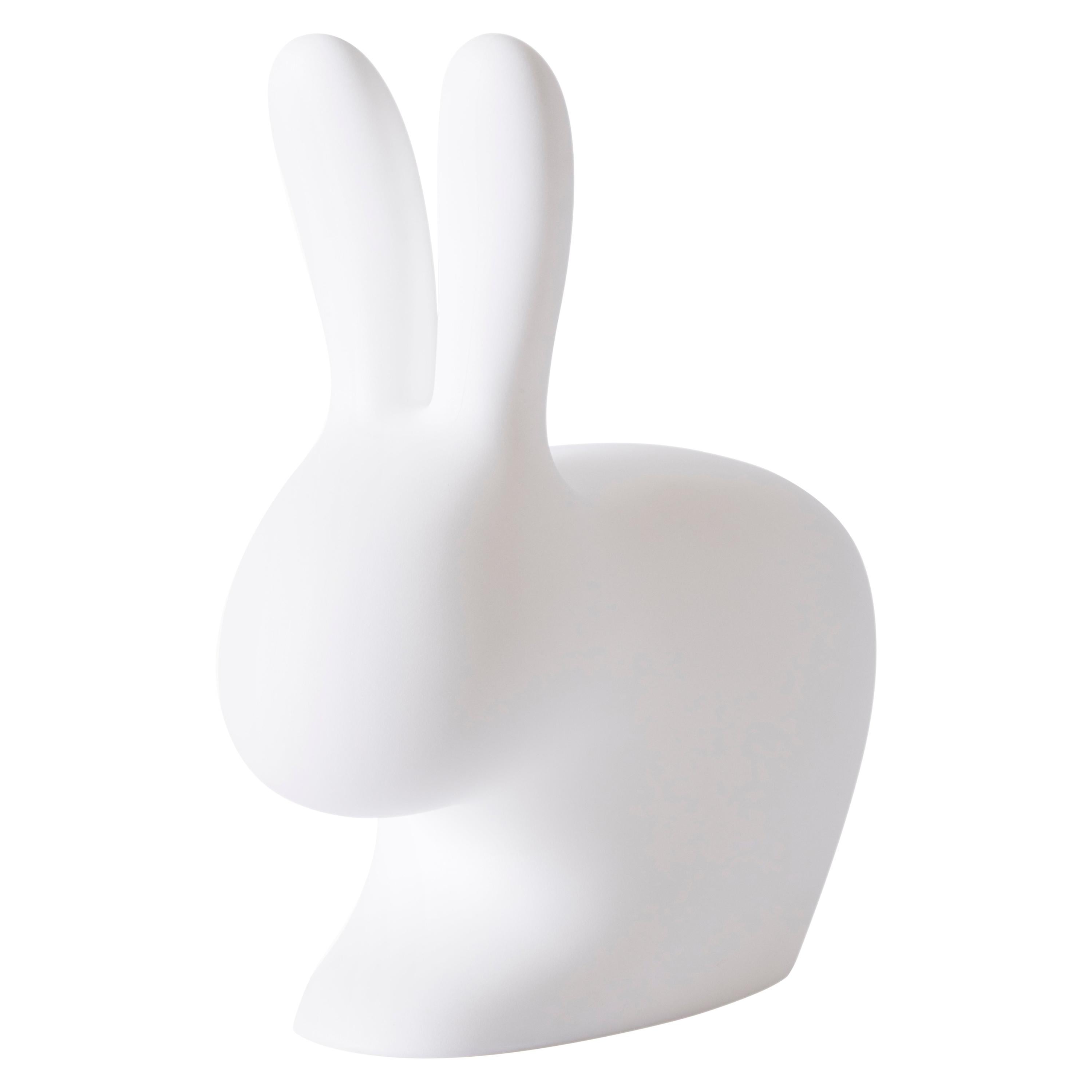 Grande lampe décorative moderne en forme de lapin blanc par Stefano Giovannoni en vente