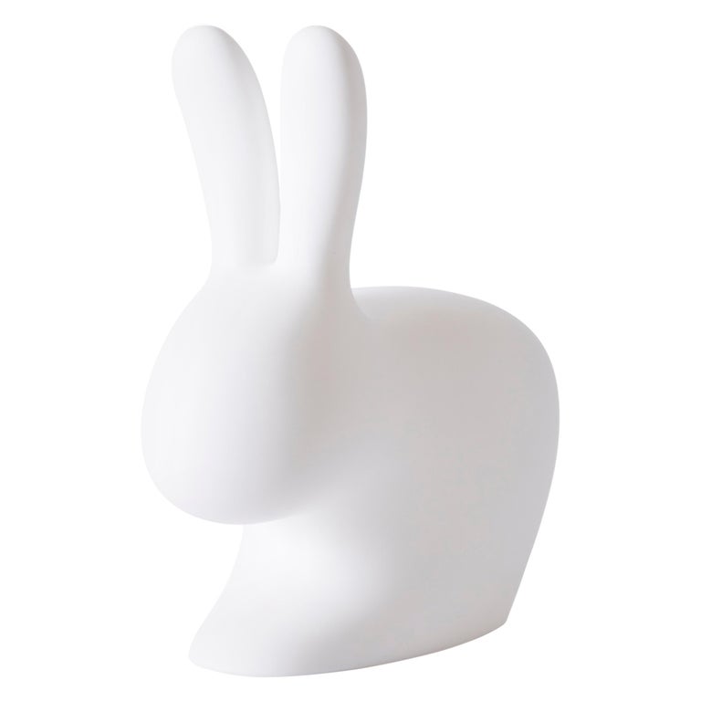 Modern White Rabbit Decorative Lamp By Stefano Giovannoni For Sale