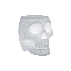 Modern White Mexican Calavera Skull Stool or Side Table By Studio Job