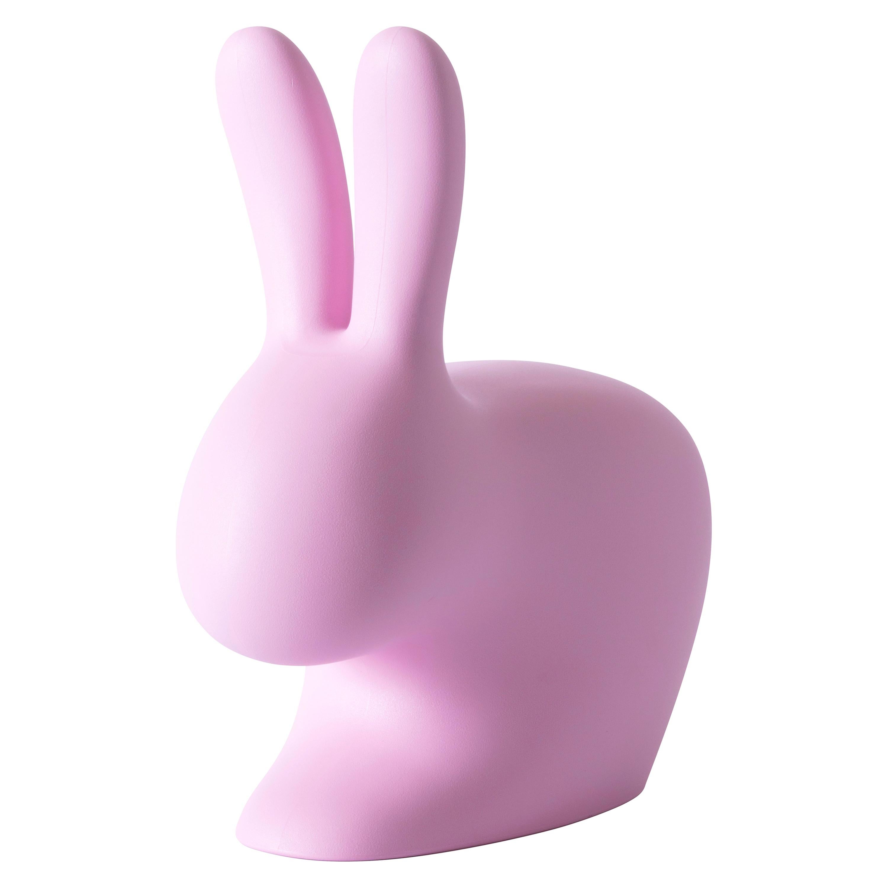 For Sale: Pink Large Pink Decorative Sculptural Modern Plastic Rabbit Chair