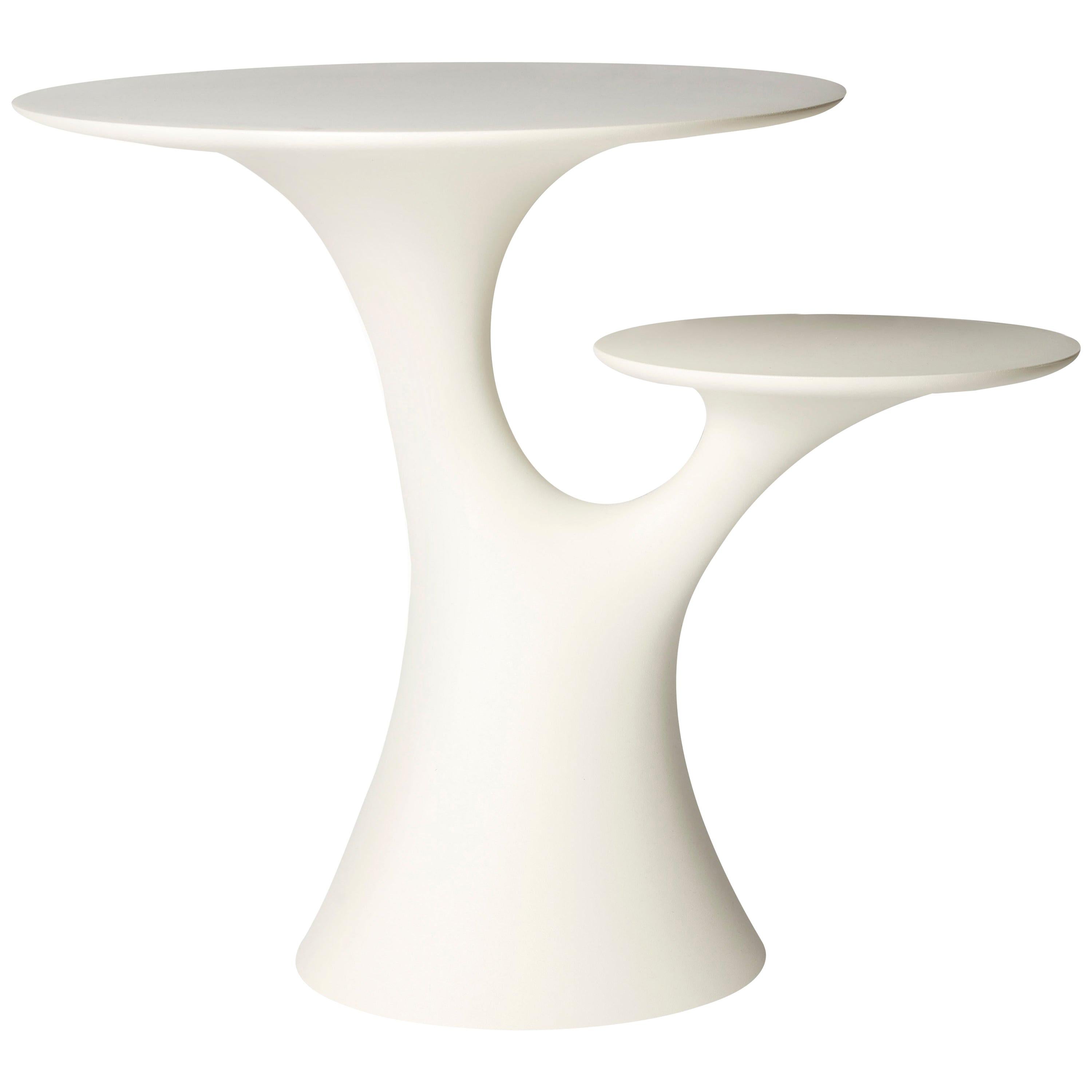 En vente : White Table d'appoint moderne en plastique blanc, gris, vert, rose ou en forme d'arbre par Stefano Giovannoni