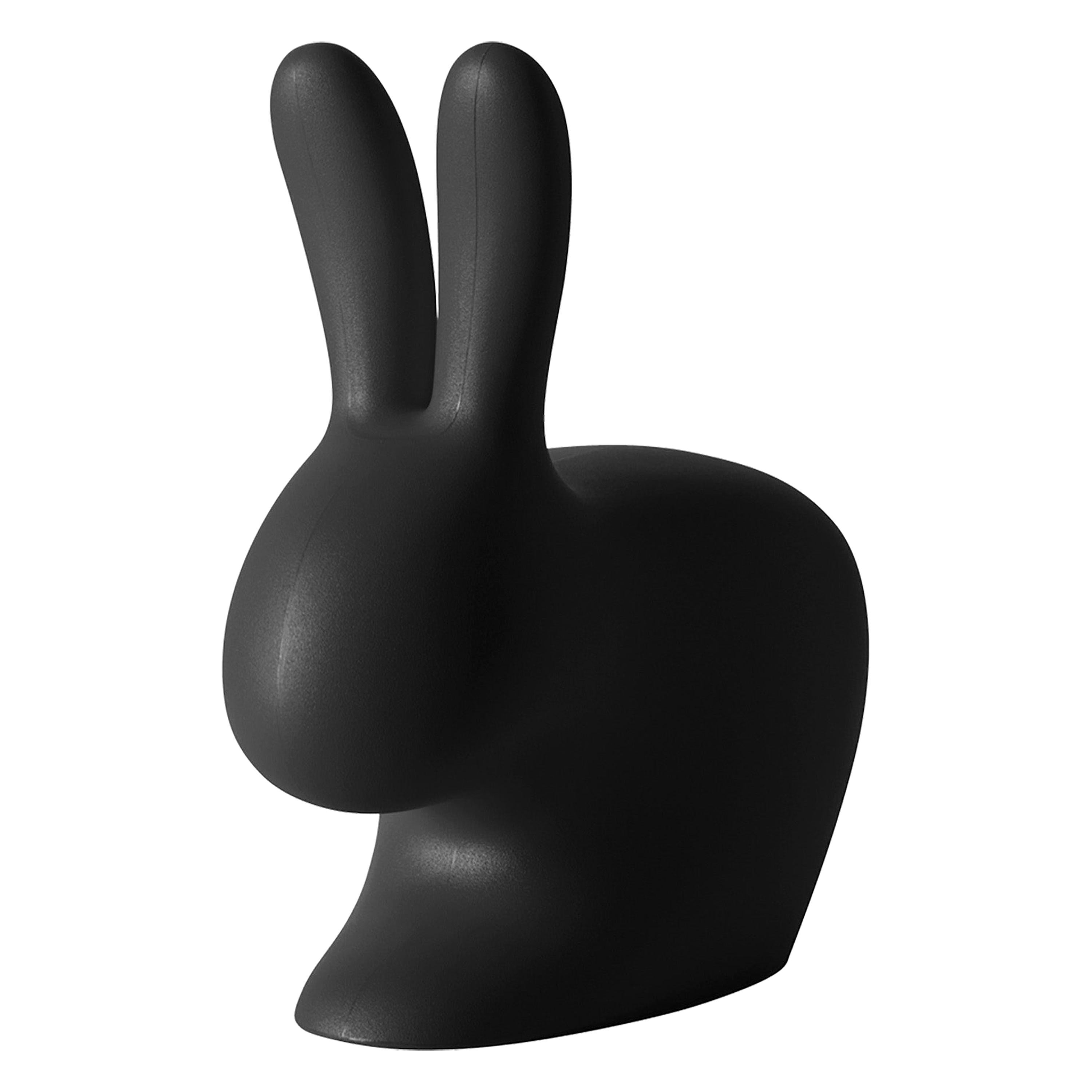 For Sale: Black Small Black Plastic Rabbit Doorstopper by Stefano Giovannoni