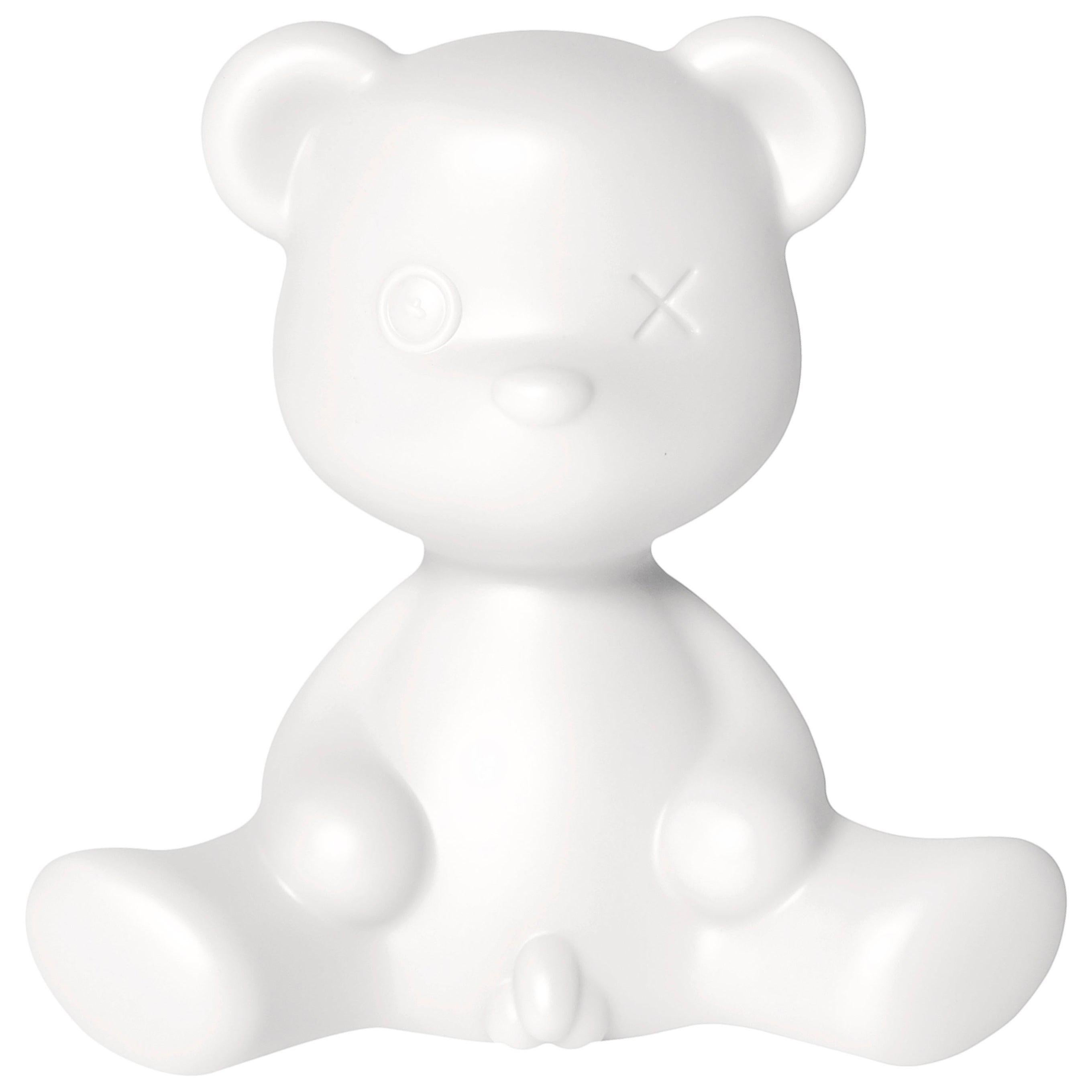 Im Angebot: Modern Schwarz Rosa Blau Orange Gelb oder Grün Plastik Teddybär Tischlampe, Clear (Transparent)