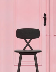 Modern Black Dark Wood Dining Chair By Nika Zupanc