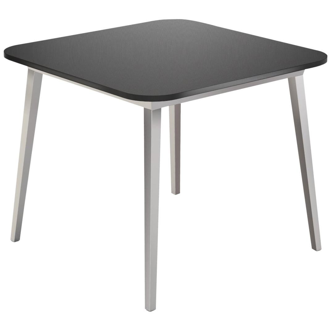 Moderner Beistelltisch aus schwarzem Holz und Aluminium von Nika Zupanc