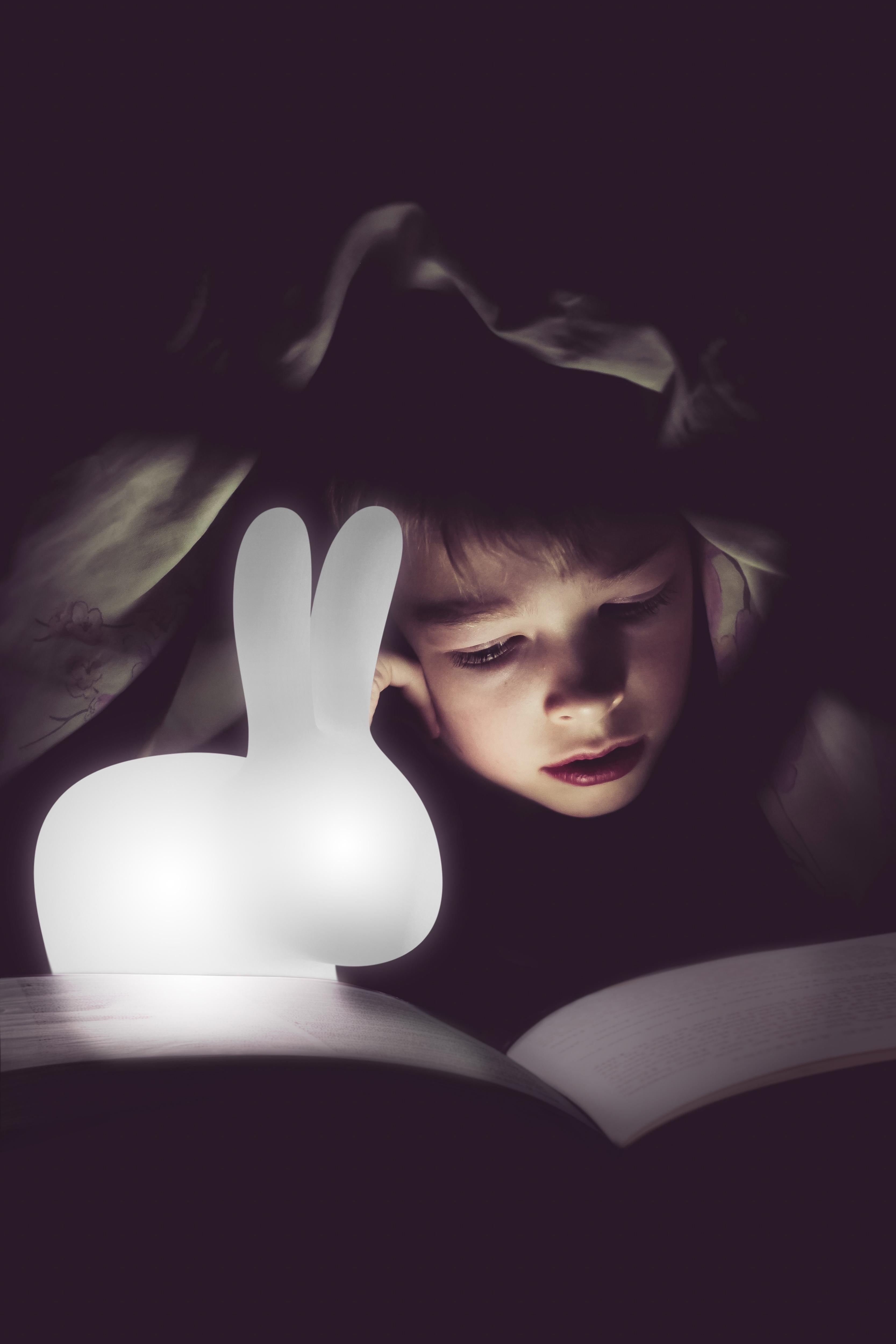 white bunny lamp