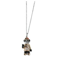 Qeelin Hip Bo Bo Pave‑Set‑Diamond Panda Pendant Necklace