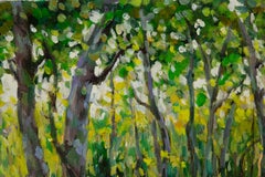 Qi Chen Contemporary Original Oil On Canvas "Spring Light And Shadow"