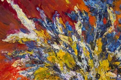 Qi Chen Still Life Original Oil On Canvas "Stillness And Motion"