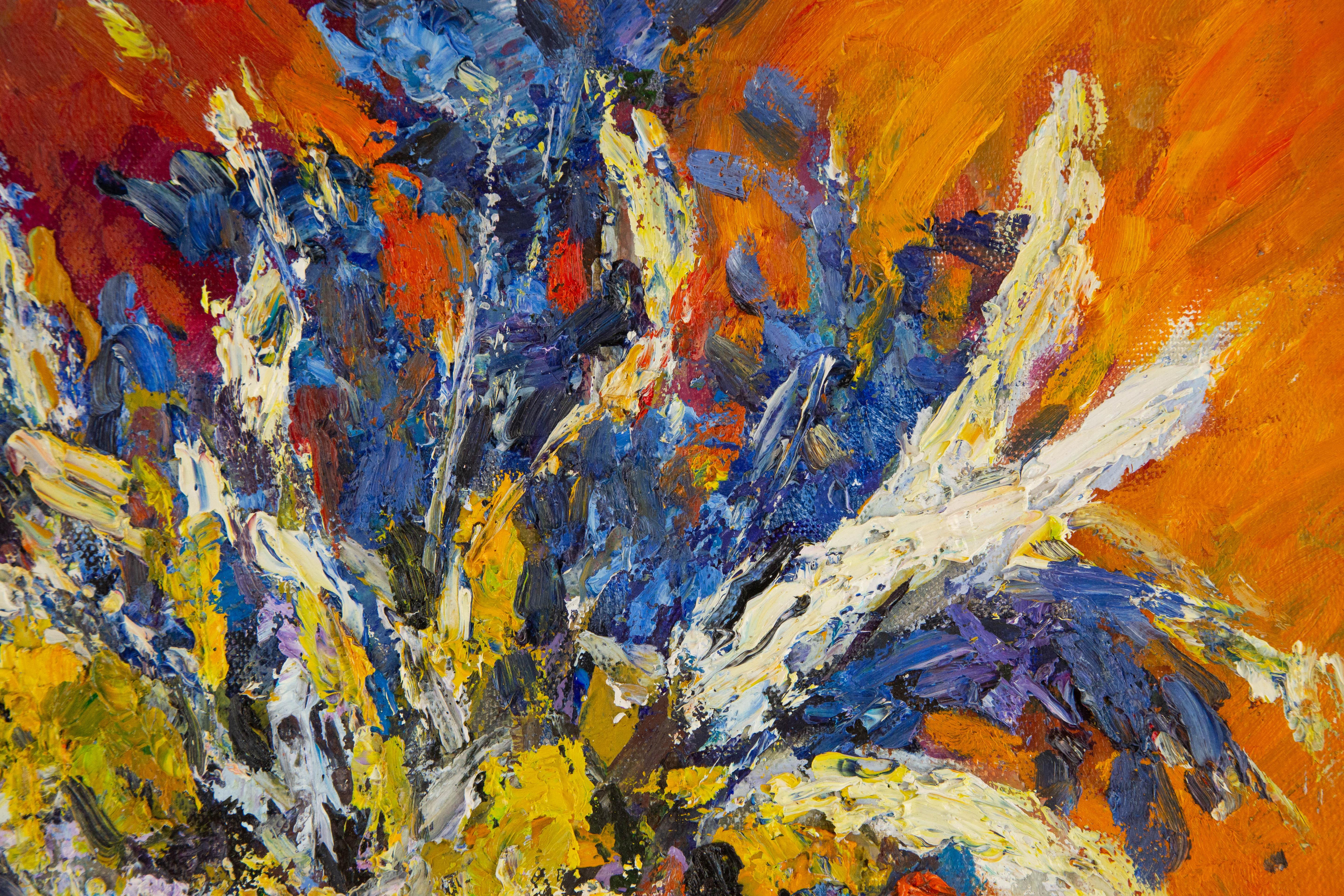 Qi Chen Still Life Original Oil On Canvas 