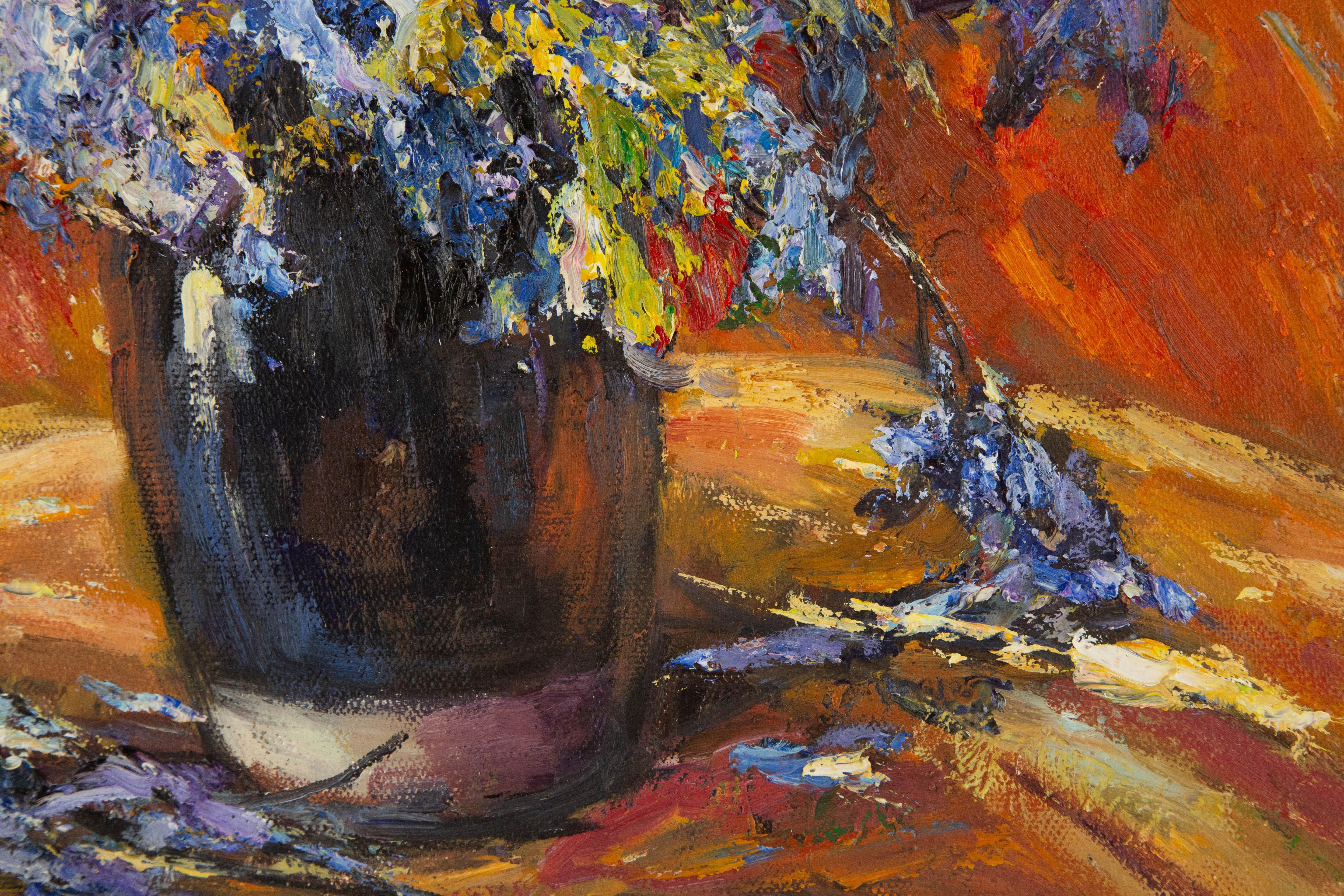 Qi Chen Still Life Original Oil On Canvas 