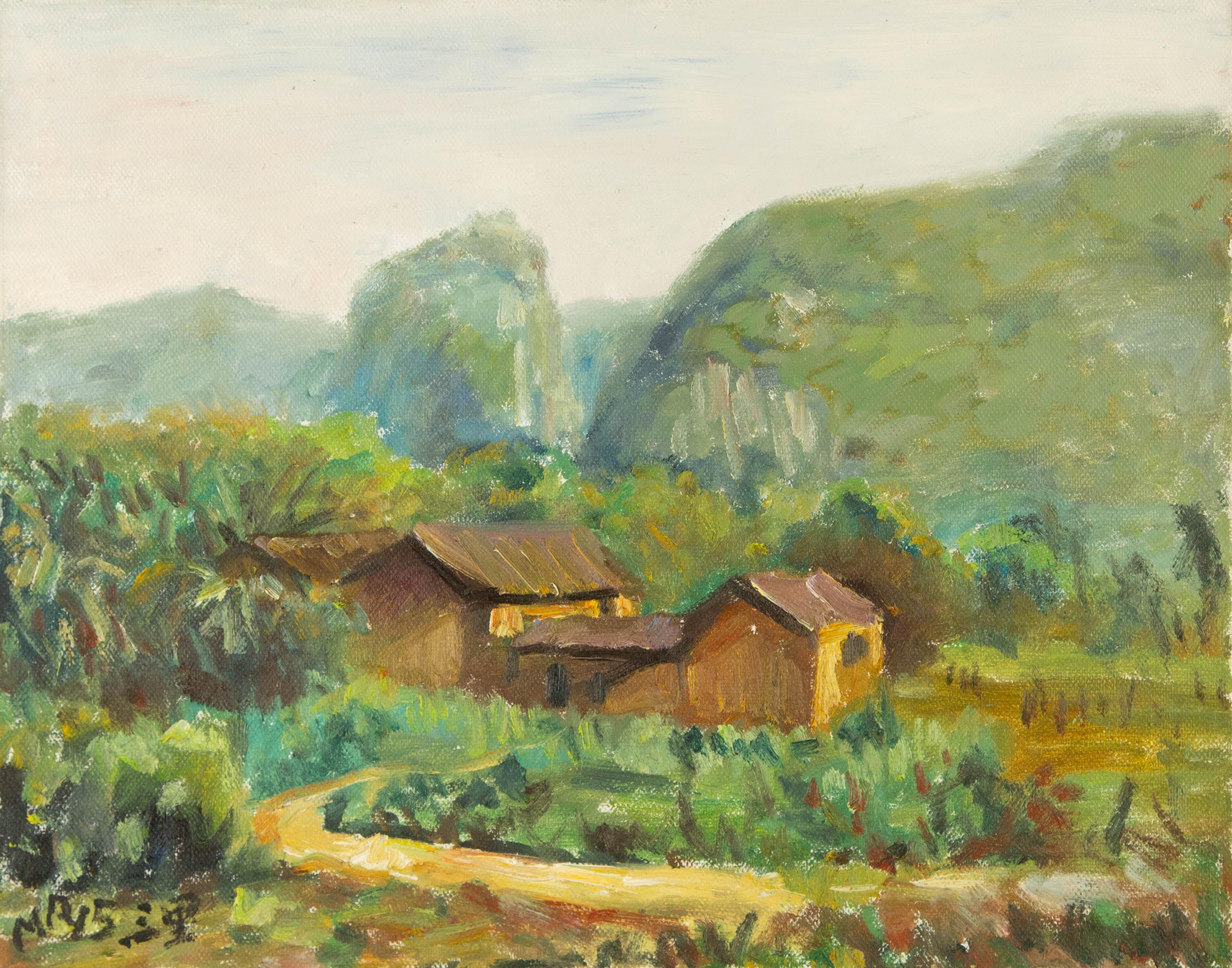  Titre : Shanglin
 Médium : Huile sur toile
 Taille : 15.5 x 19.75 pouces
 Cadre : Options d'encadrement disponibles !
 Condit : Le tableau semble être en excellent état.
 Note : Cette peinture n'est pas étirée, elle est expédiée roulée à moins