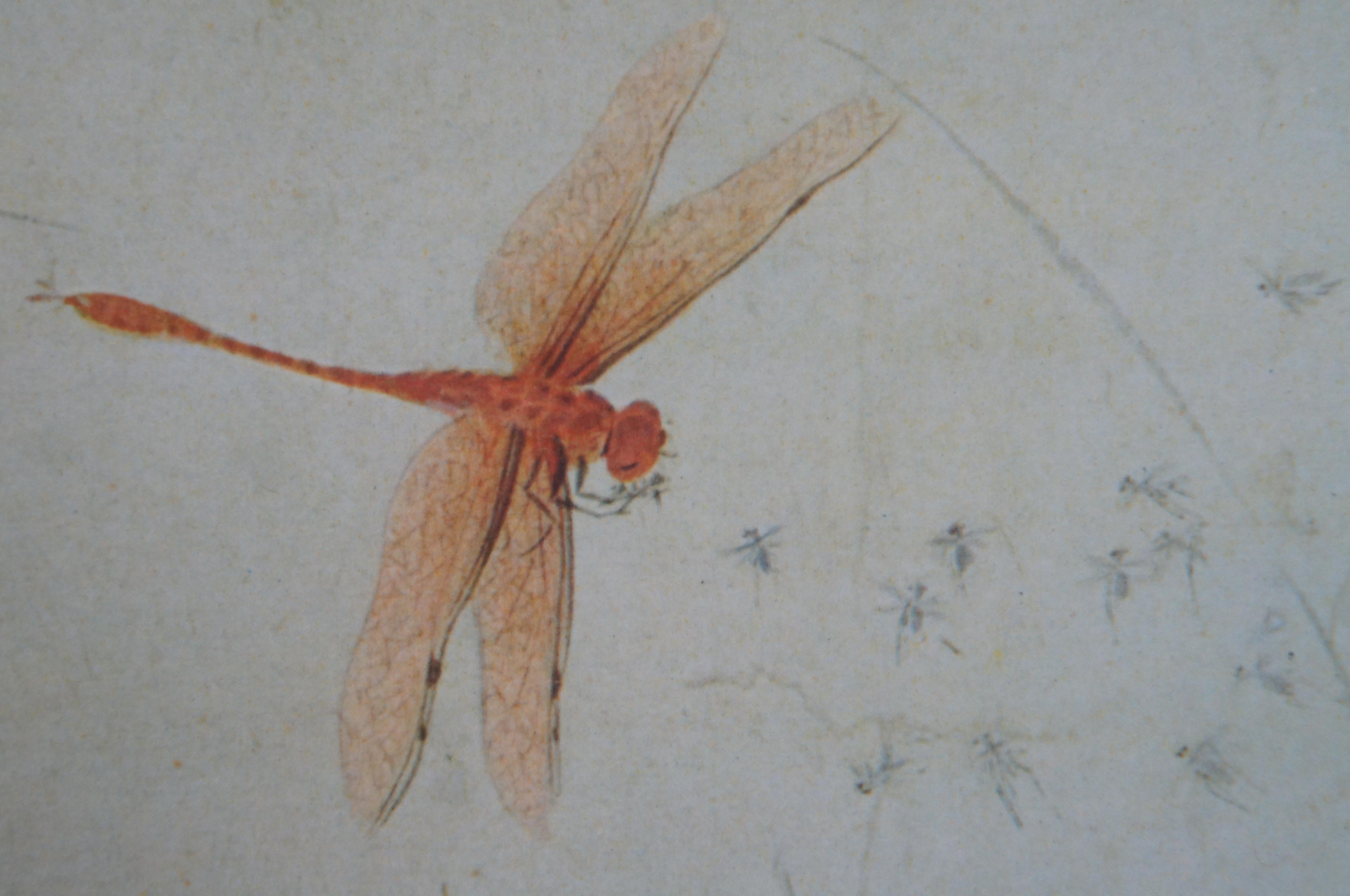 Qian Xuan Early Autumn Insects & Grass - Lithographie de chinoiseries du début de l'automne 43