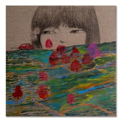 Qian Zhang Modernist Original Mixed Media "Go Home" (Vai a casa)