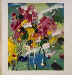 Qiang Li Abstract Original Oil On Canvas "The World You Saw" (Le monde que vous avez vu)