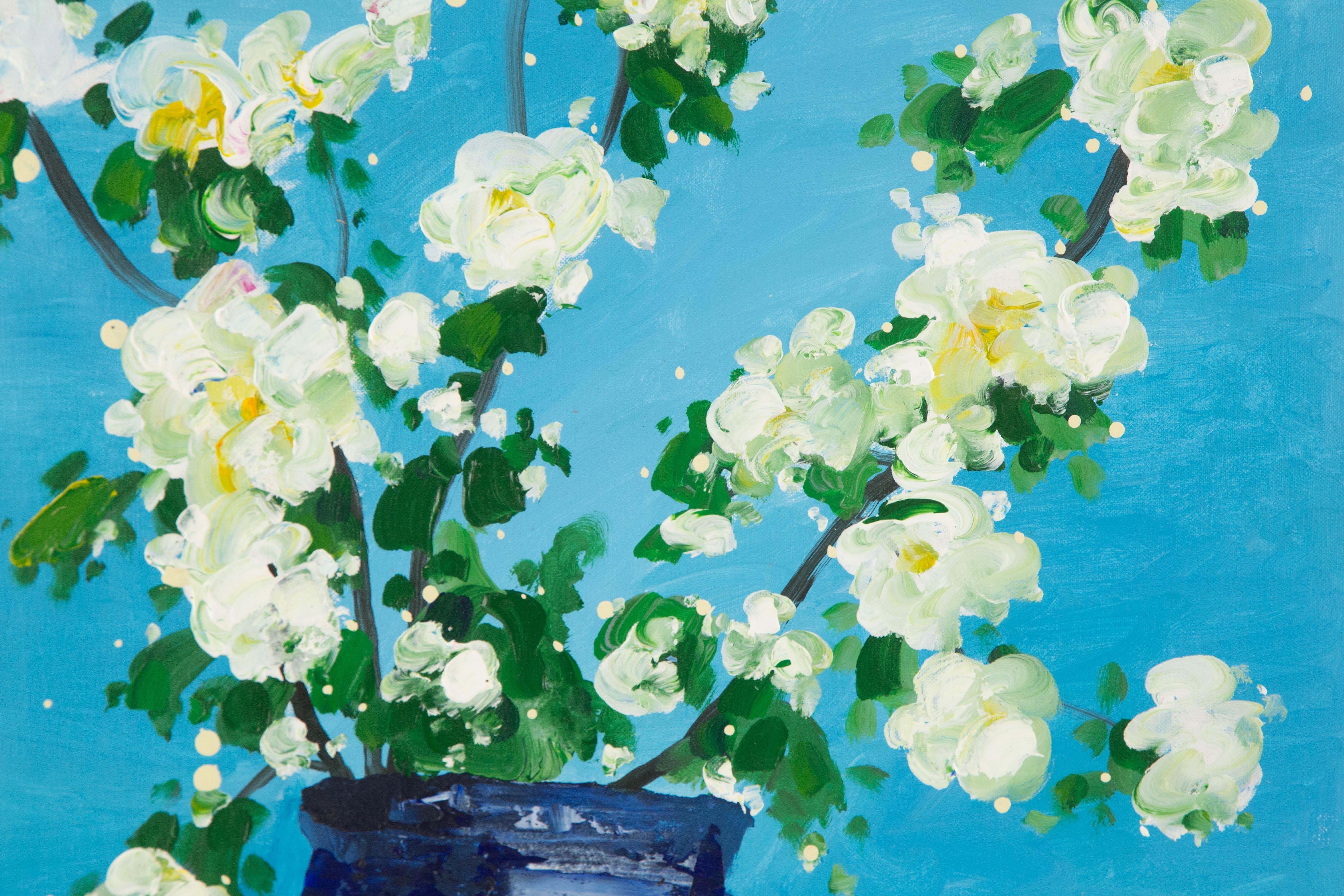 Qiang Li Floral Original Acrylic On Canvas 