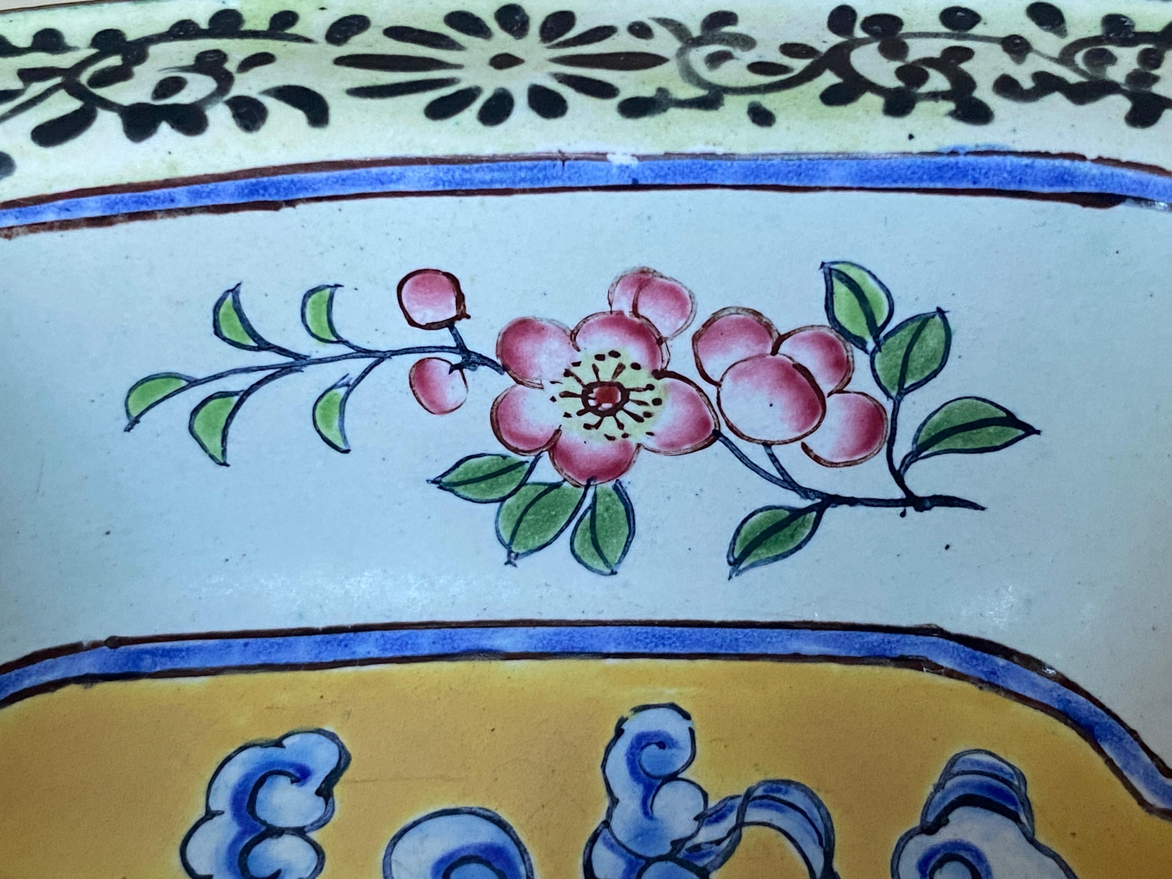 Qianlong period Canton Enamel Square Dish with Dragon, China Late 18th Century For Sale 5