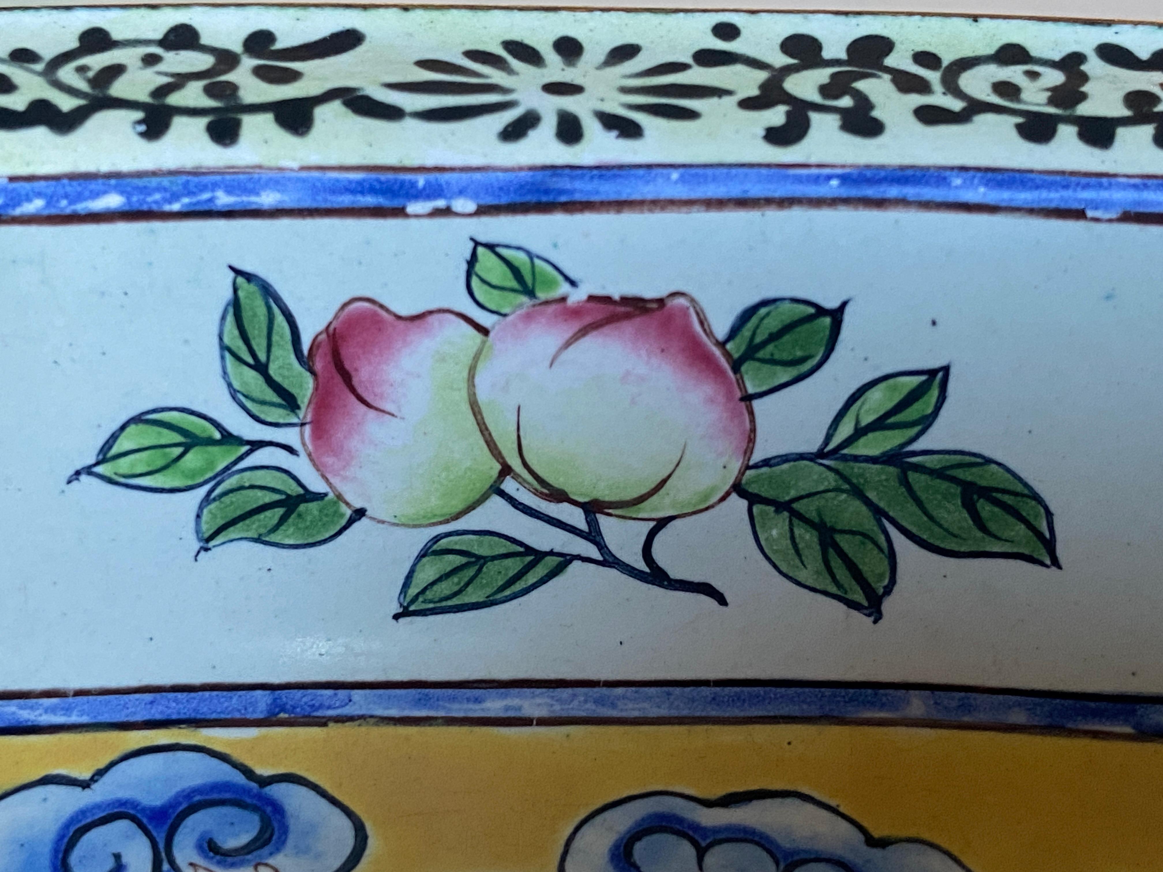 Qianlong period Canton Enamel Square Dish with Dragon, China Late 18th Century For Sale 4
