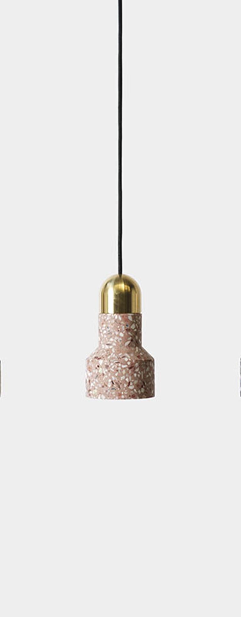 'Qie' Black Terrazzo Pendant Lamp by Bentu Design In New Condition For Sale In Paris, FR