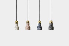 'Qie'  Red Terrazzo Pendant Lamp by Bentu Design