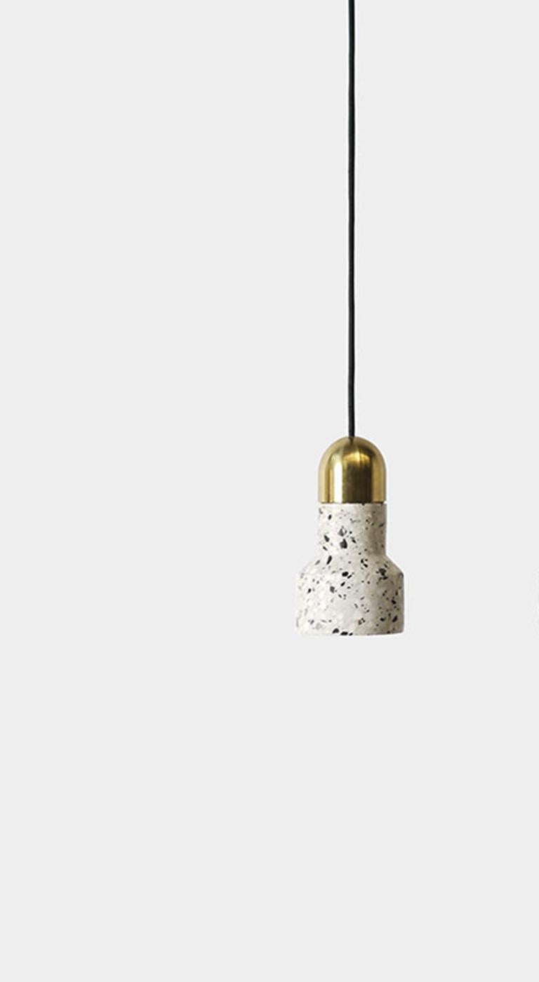 'Qie'  Red Terrazzo Pendant Lamp by Bentu Design In New Condition For Sale In Paris, FR