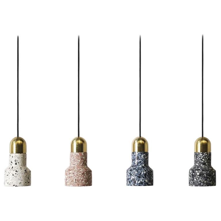 'Qie' Terrazzo Pendant Lamps by Bentu Design