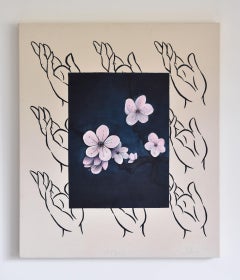 Prunus Mume, Oil & acrylic on canvas, 70cm x 60cm, 2020