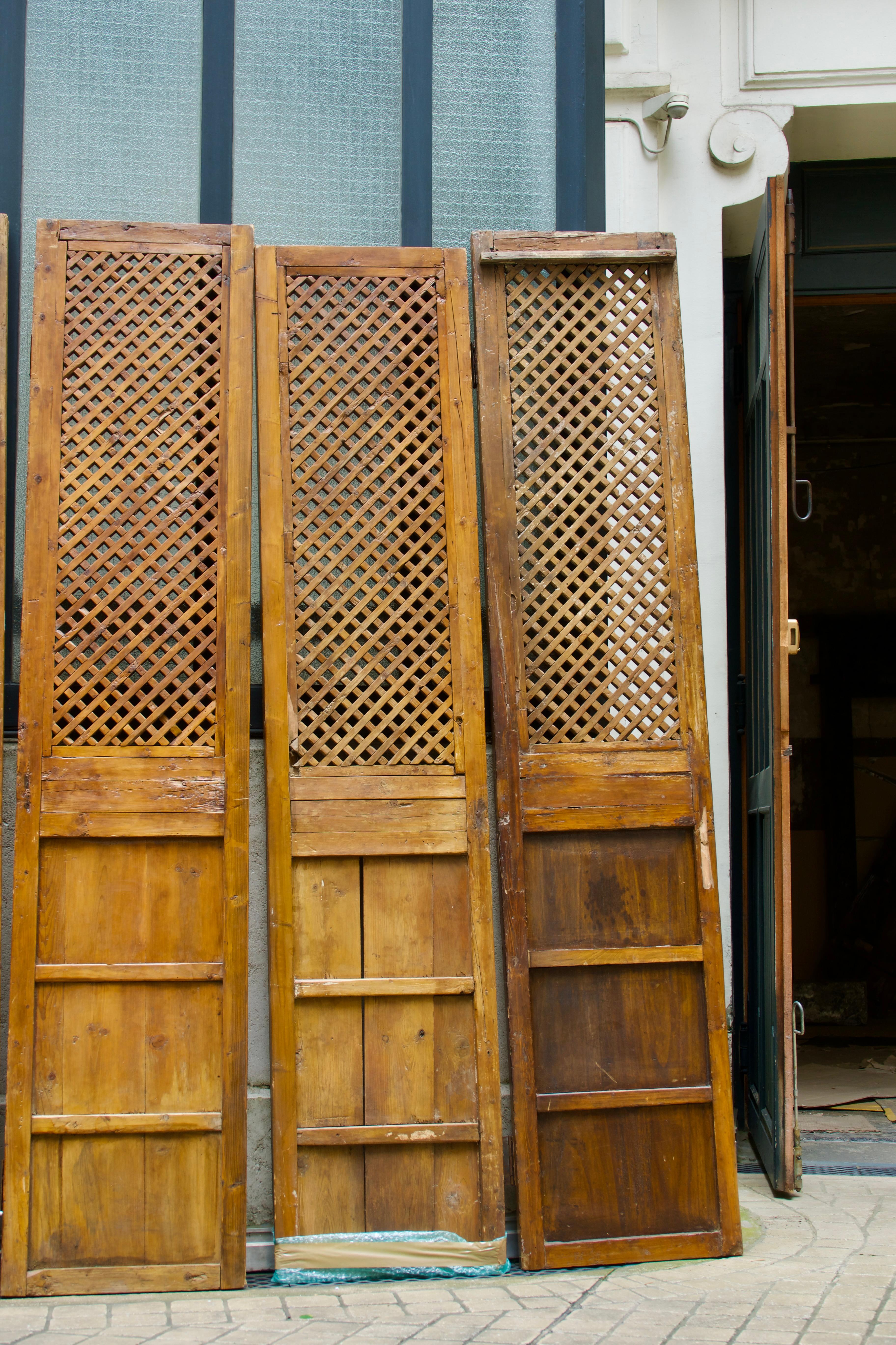 Qing Dynasty (1644 - 1912), Four Claustra Sliding Doors, China 19th/20th Century 4