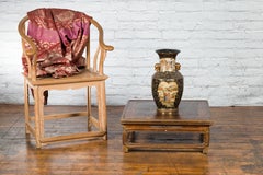 Qing Dynasty 19th Century Chinese Low Kang Coffee Table with Painted Décor