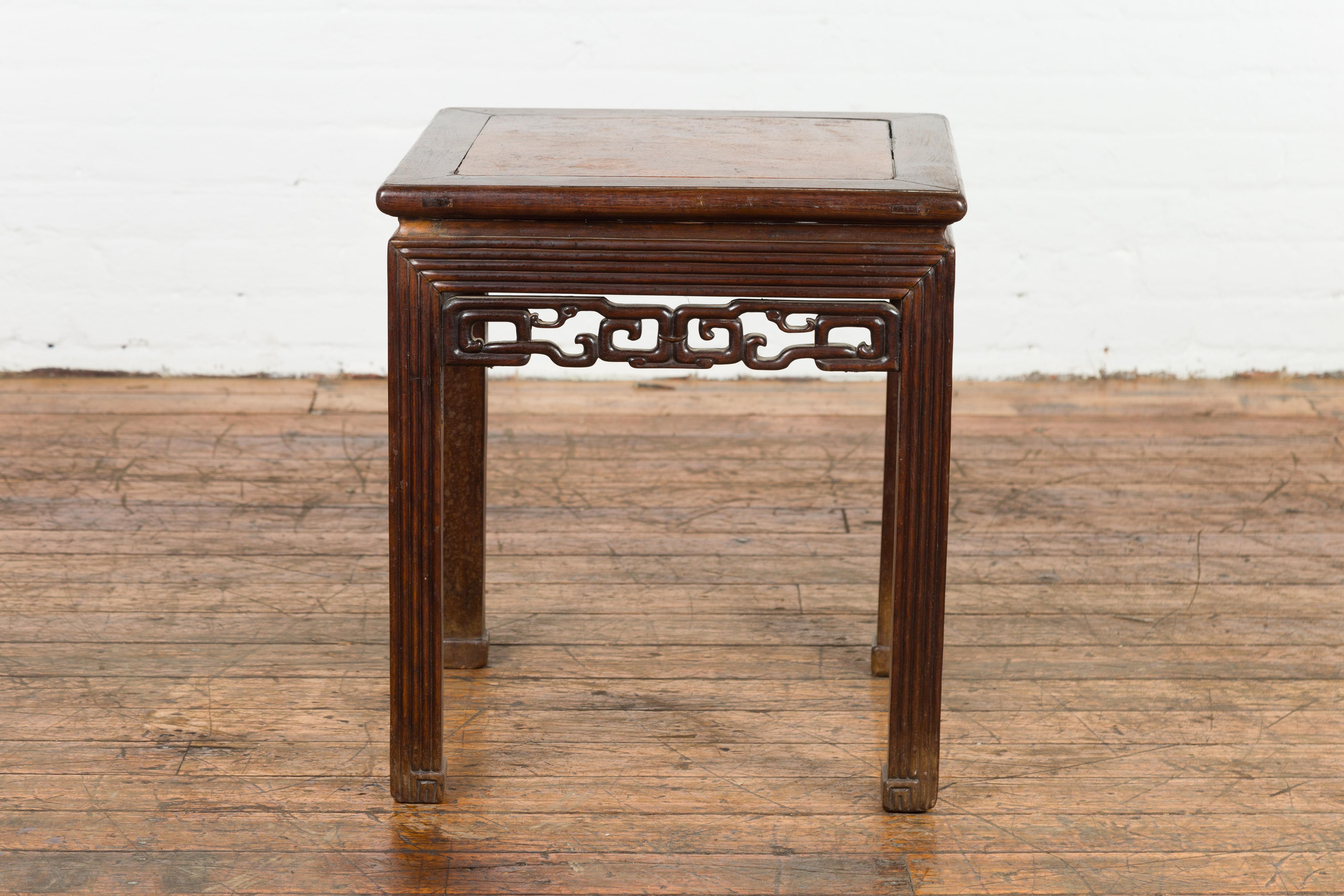 Square Chinese Antique Side Table For Sale 7