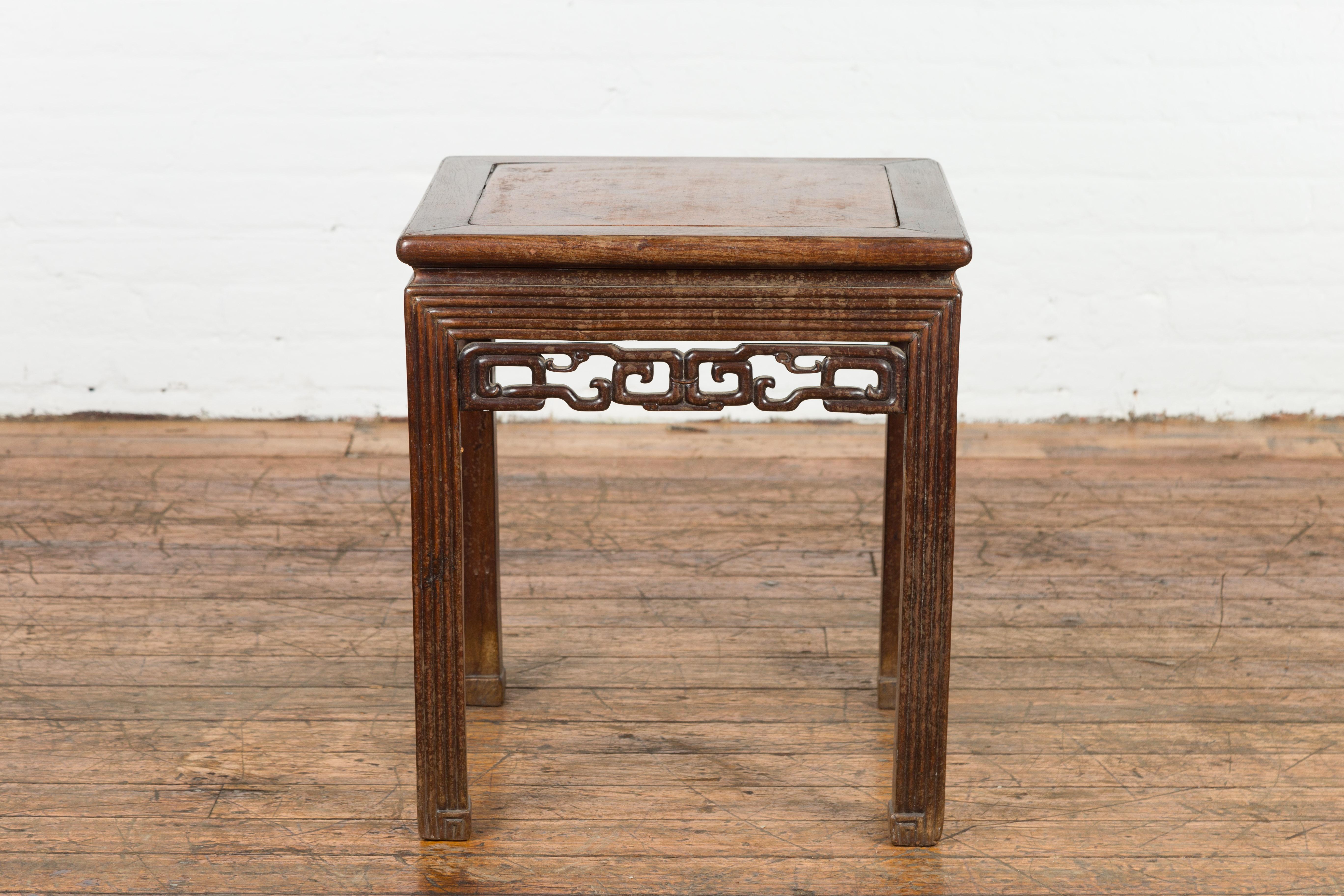 Square Chinese Antique Side Table For Sale 8