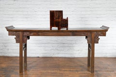 Qing Dynasty 19. Jahrhundert Rotes und braunes Lack-Schmuckkästchen mit geschnitztem Blattwerk