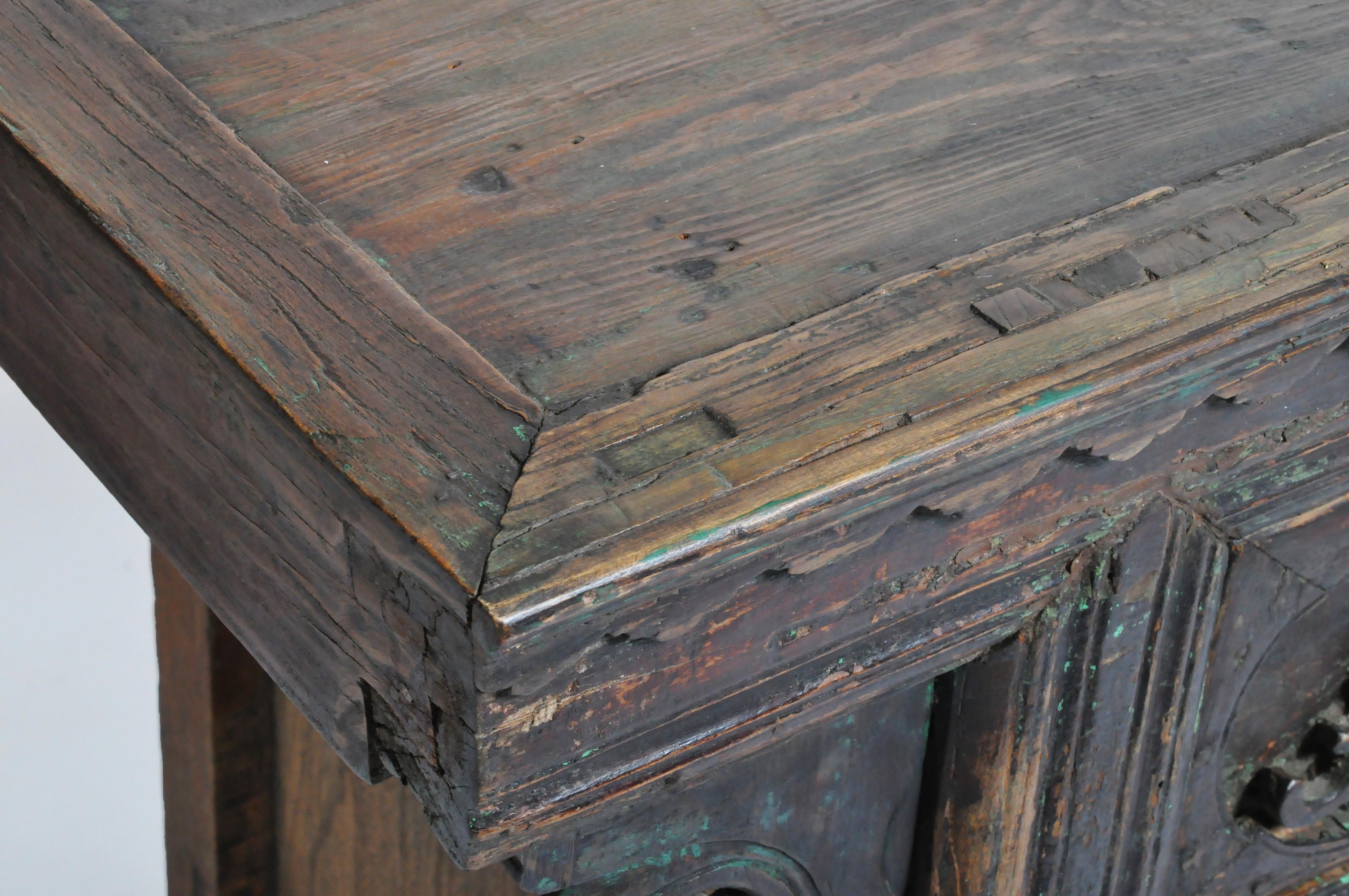 Qing Dynasty Altar Coffer with Four Drawers & Original Patina 12